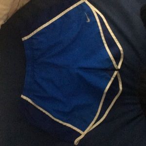 Blue athletic shorts